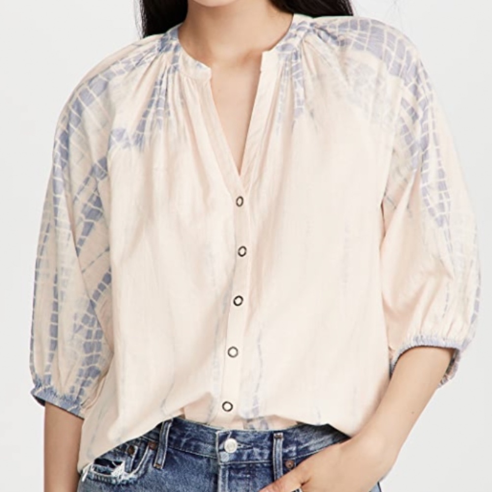 Apiece Apart Mitte Top Size S Shibori Stripes